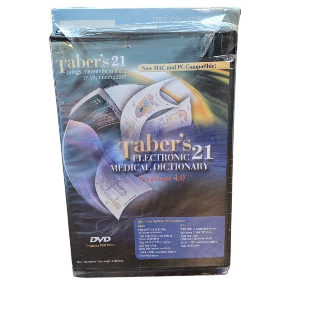 Taber's 21 Electronic Medical Dictionary Version 4.0‎ CD ROM Full Set